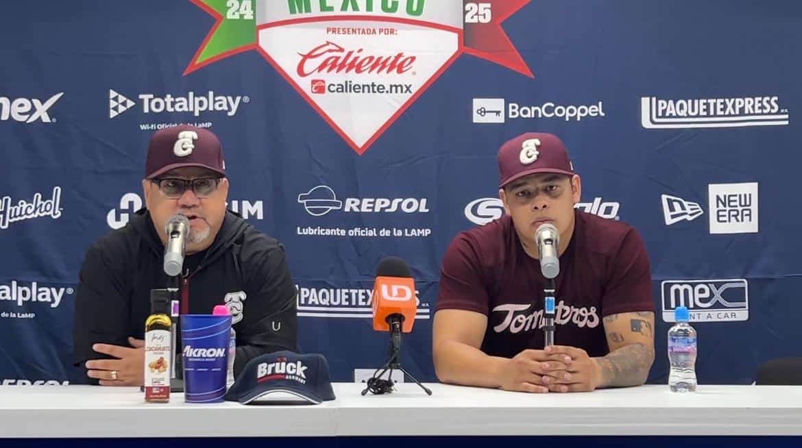 Roberto Vizcarra habló en rueda de prensa tras la victoria de Tomateros de Culiacán a Charros de Jalisco