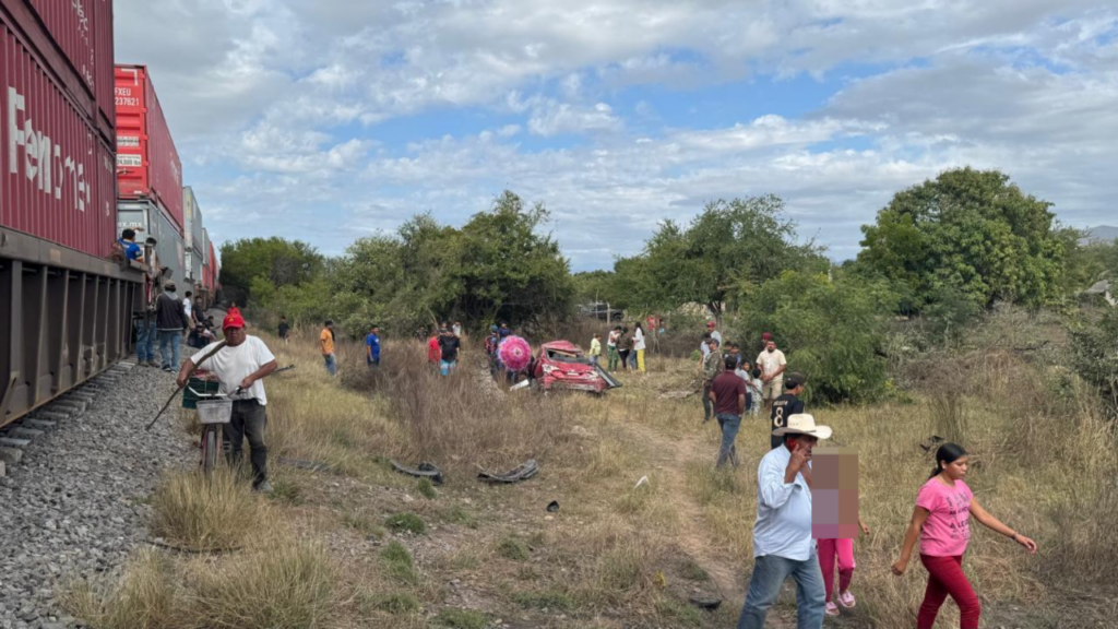 Trágico “trenazo” en Palmillas, Escuinapa, deja un muerto y un herido