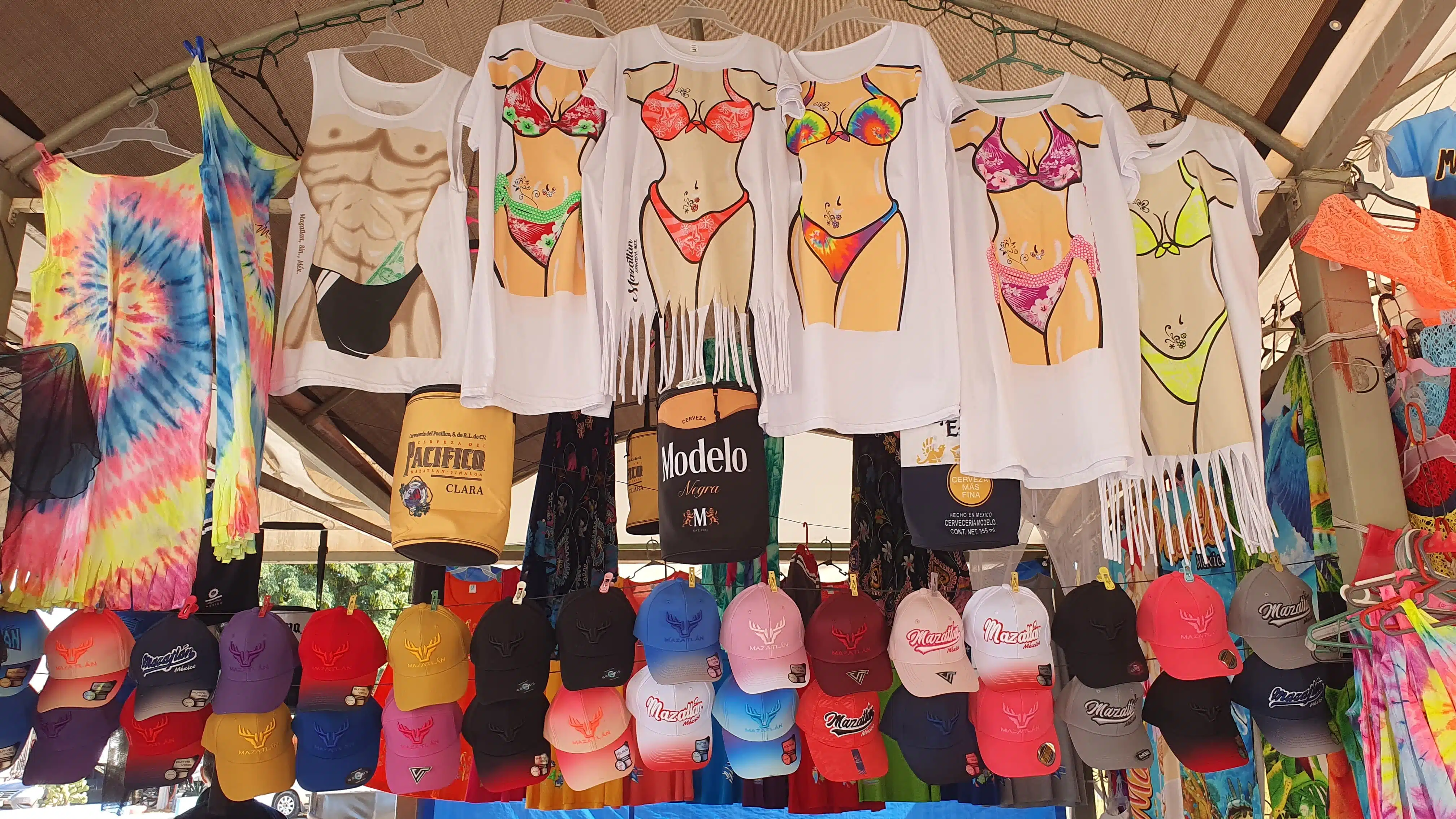 Venta de souvenirs en Mazatlán