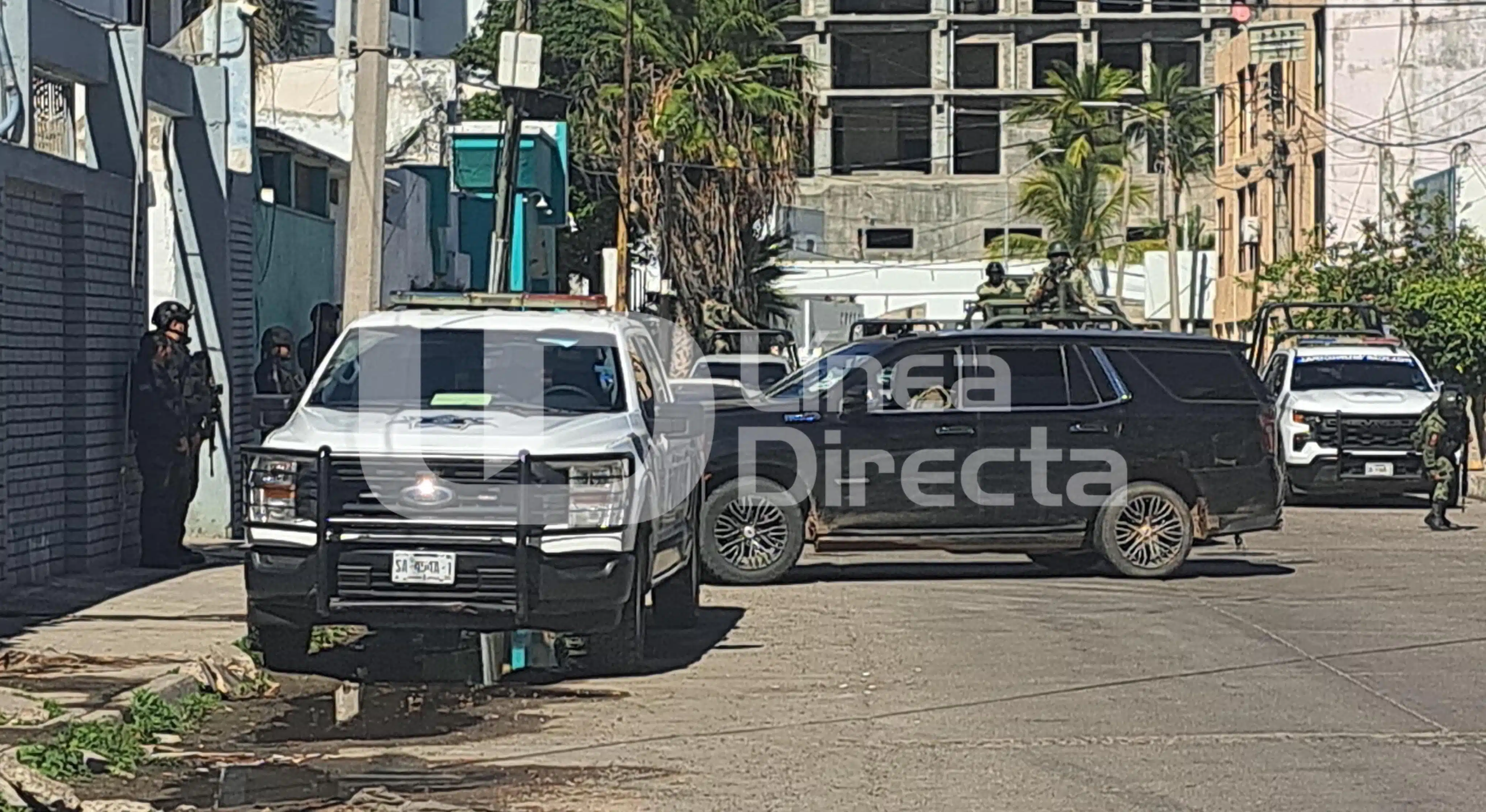 Camioneta asegurada tras balacera en Mazatlán