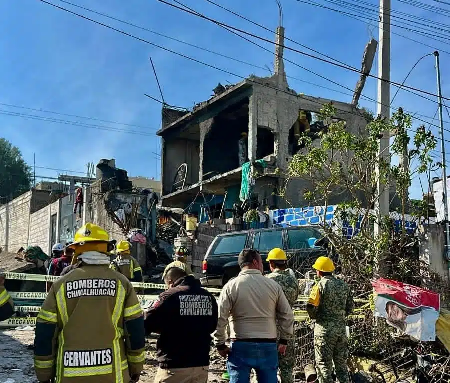 Ya son tres las personas fallecidas tras explosión en Chimalhuacán, Edomex