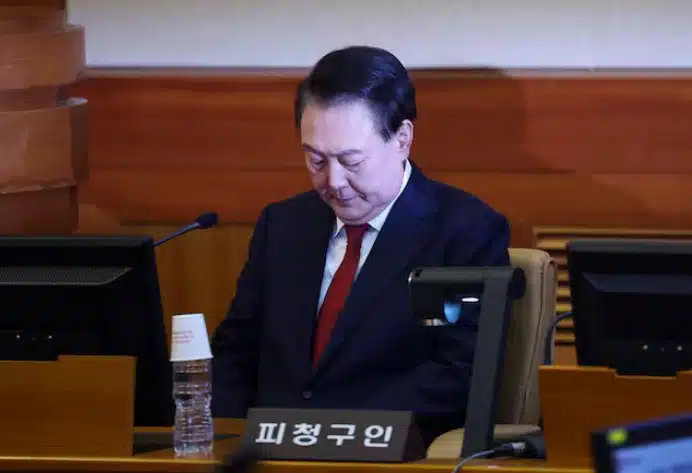 Yoon Suk-yeol, presidente destituido en Corea del Sur, comparece por primera vez ante el Tribunal