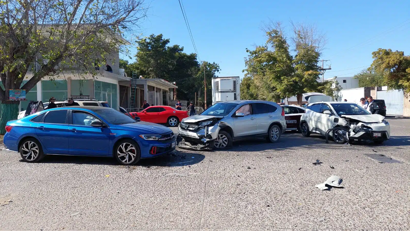 accidente múltiple en Los Mochis