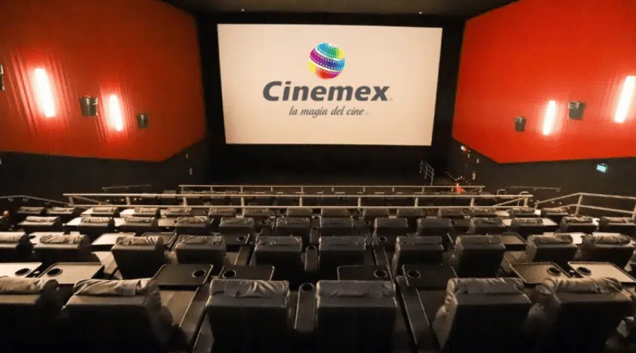 Sala de cine en Cinemex.