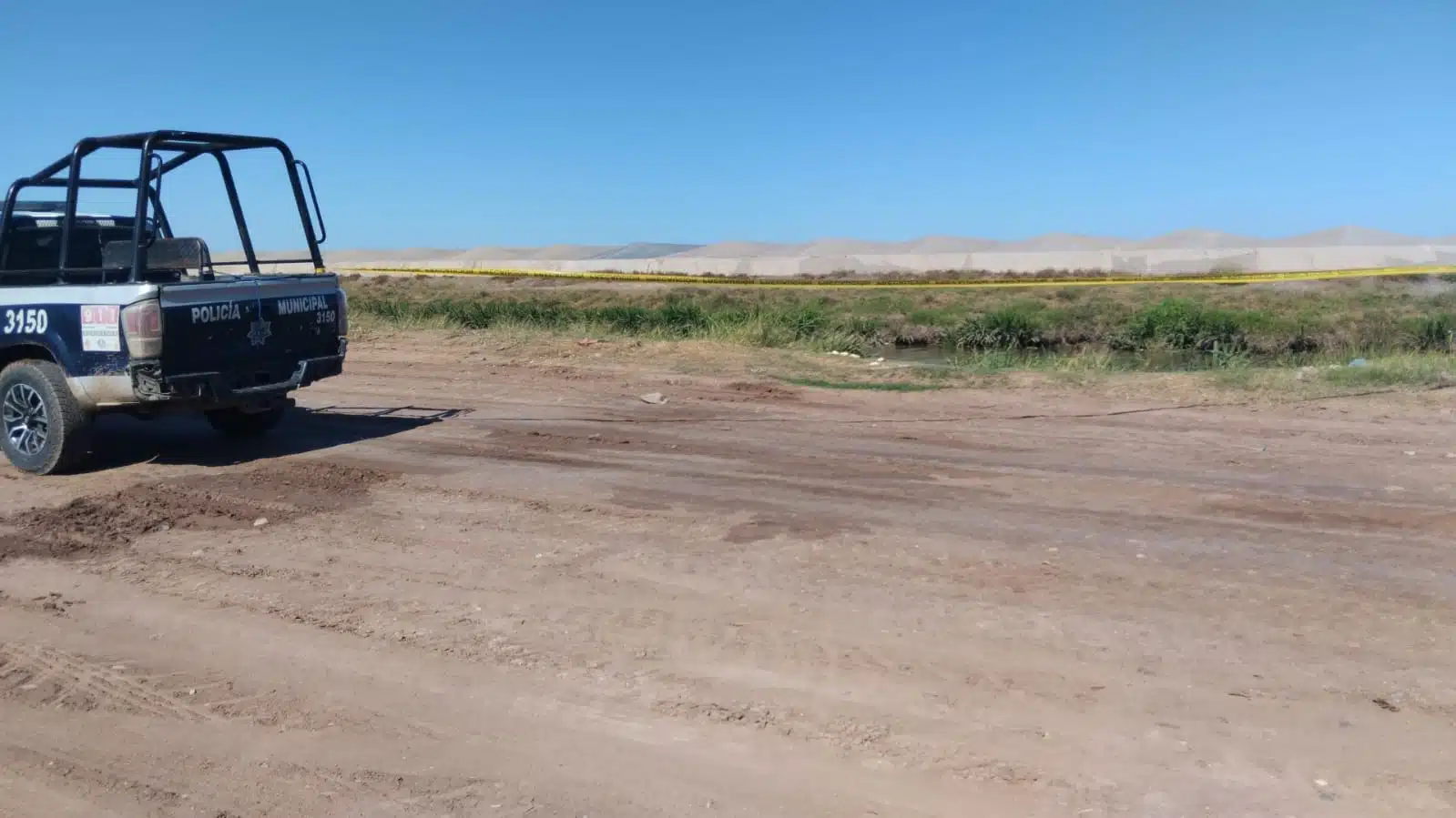 Obra hidráulica donde se encontro cadáver