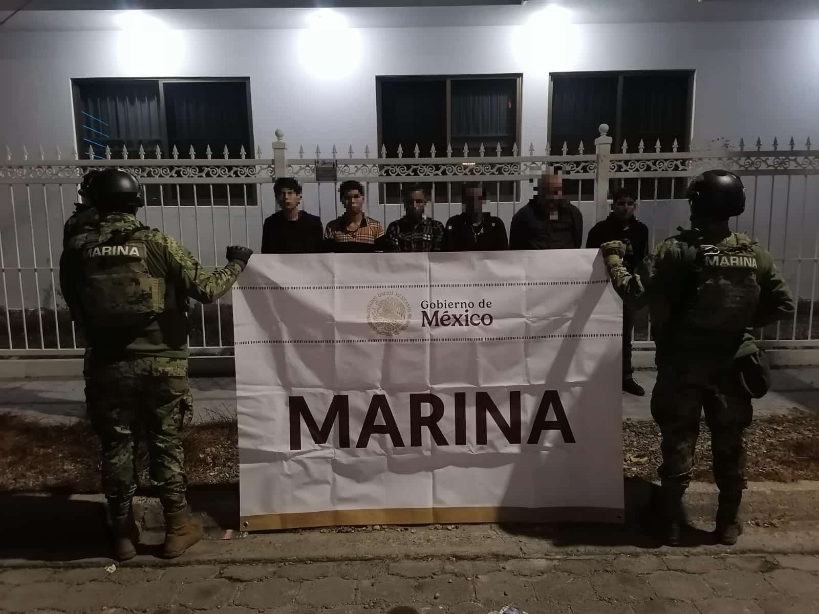 Marina detiene a seis narcomenudistas