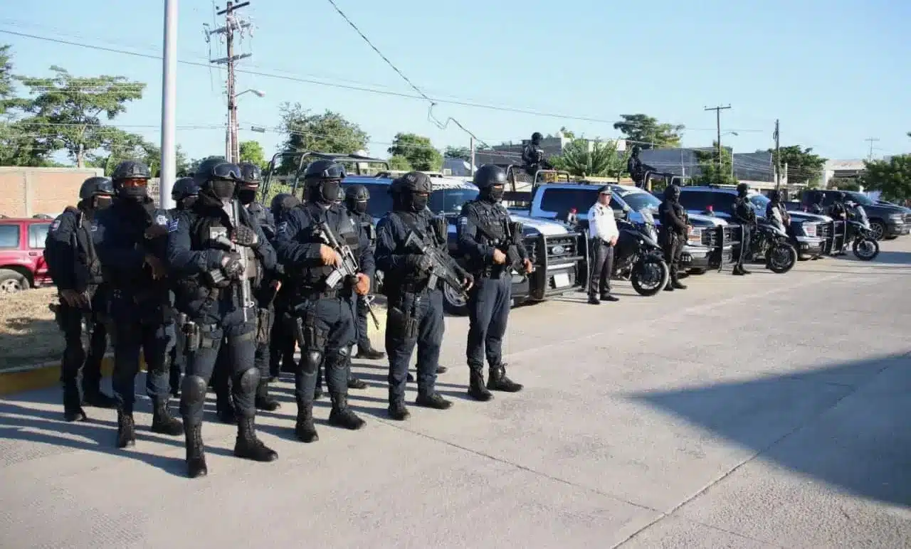 Elementos de la Policía Municipal de Culiacán