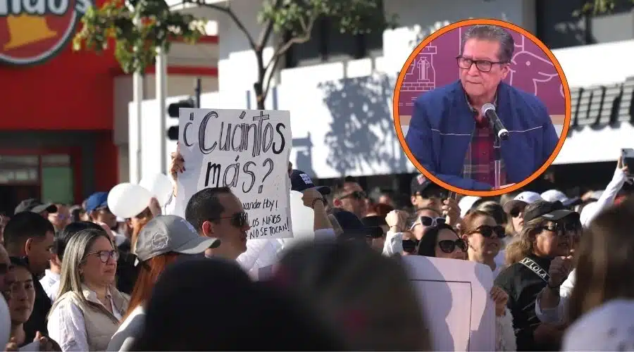 Protesta por asesinato de niños en Culiacán