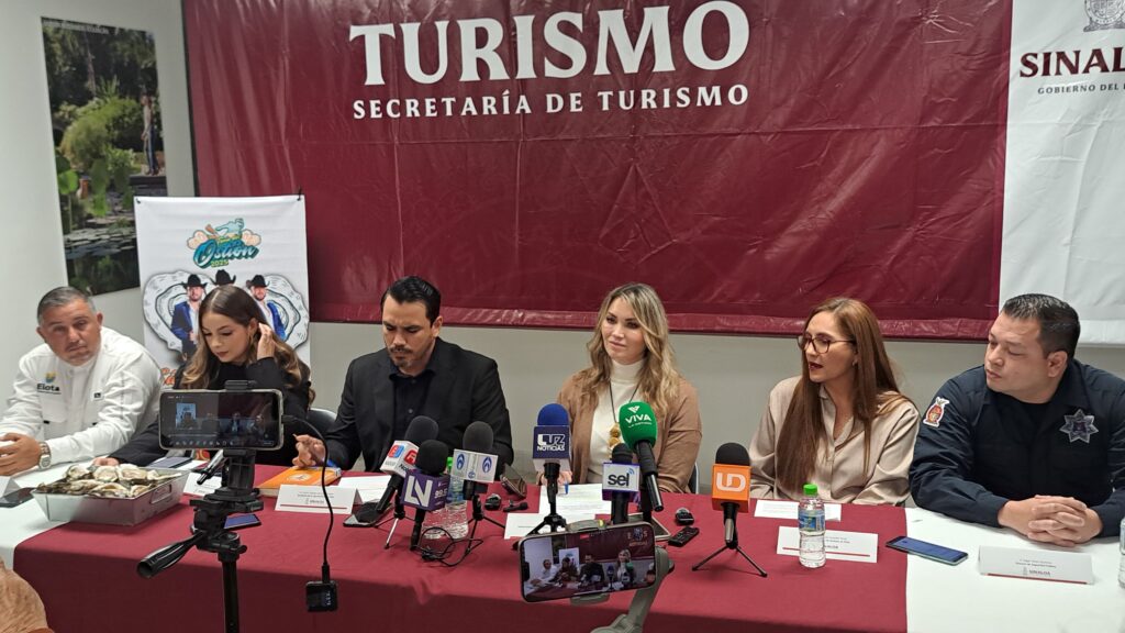 Conferencia de prensa para la séptima Expo Feria del Ostión 2025 en Elota