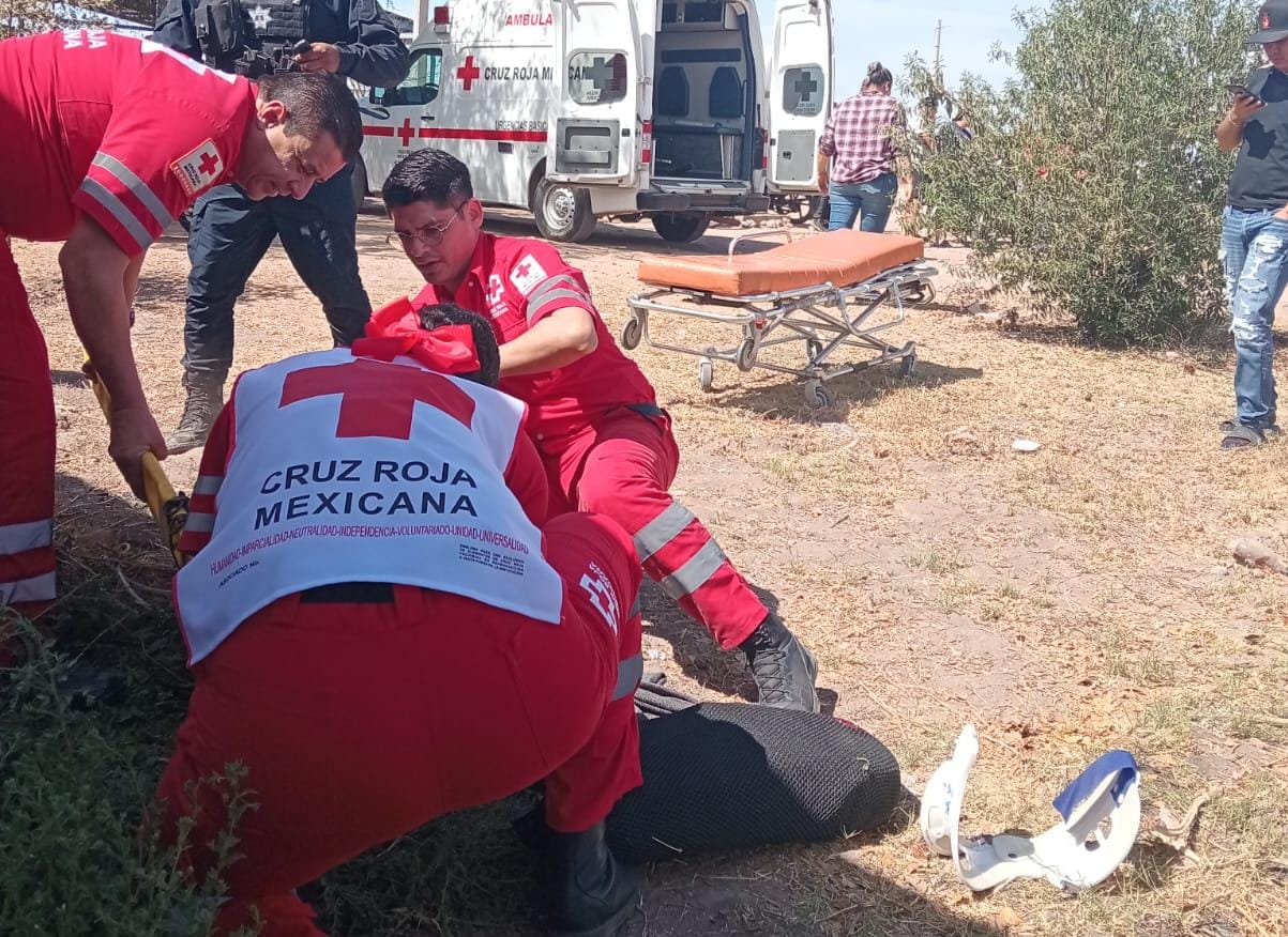 Accidente en moto Guasave