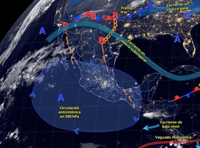 Altas temperaturas dominan el territorio mexicano