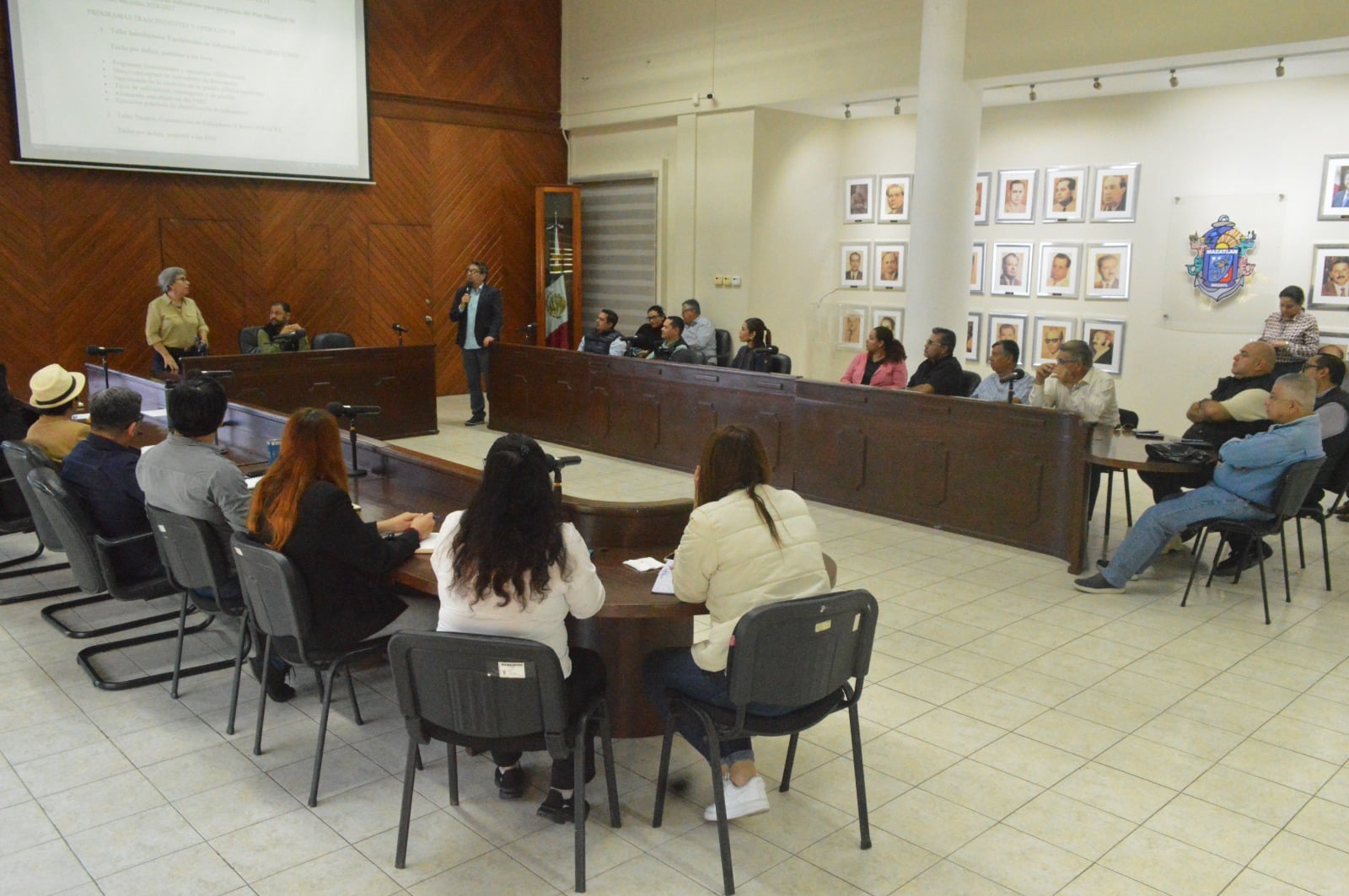 Sala de cabildo de Mazatlán