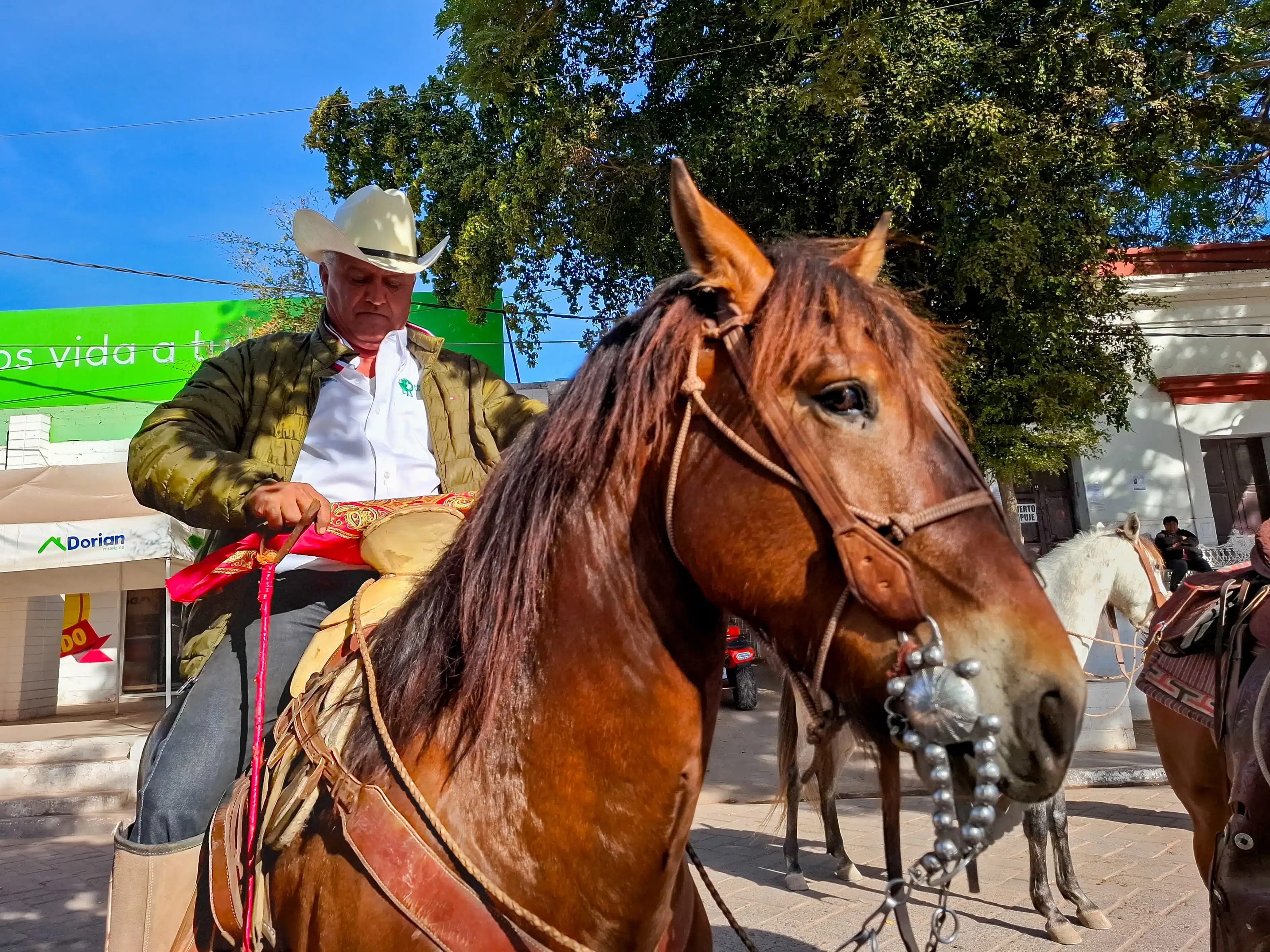 Fotos de los residentes muy encantados con su evento de la cabalgata.