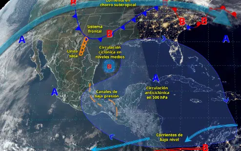 mapa del clima en México