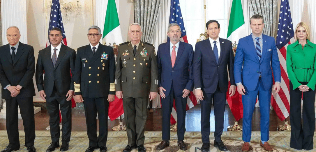 el Gabinete de Seguridad federal en reunión con el secretario de Estado, Marco Rubio.