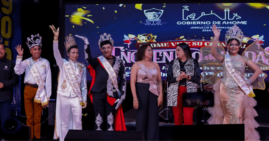 Reinas y reyes de diversidad en el Carnaval de Topolobampo