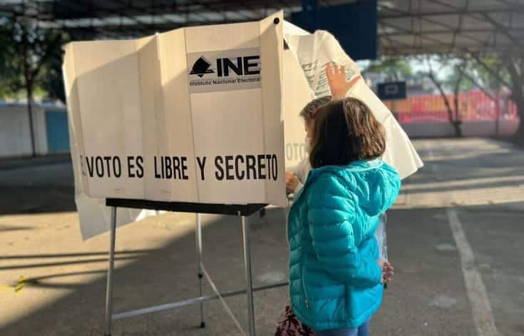 Casilla para votar - Ilustrativa