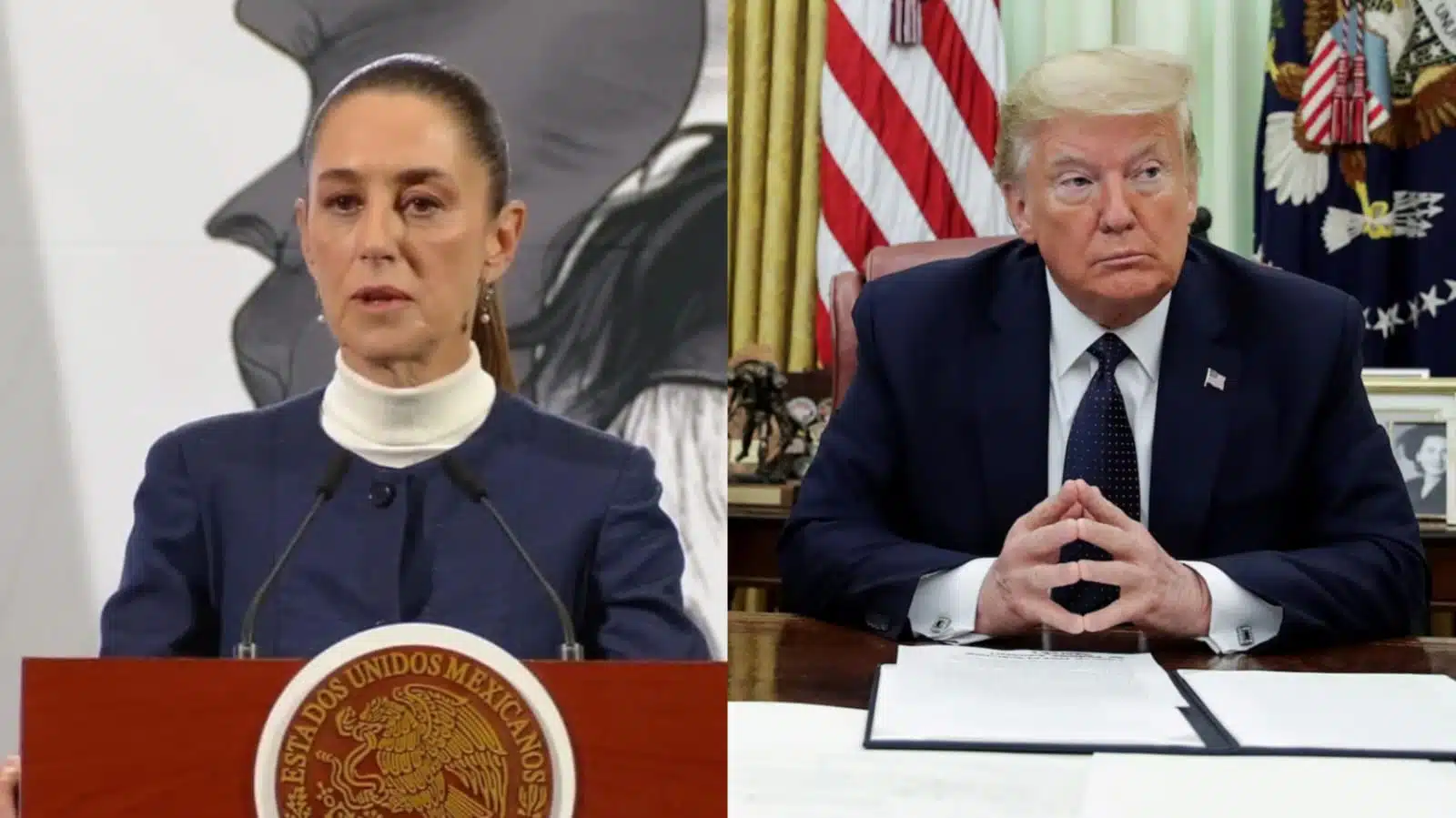 Claudia Sheinbaum y Donald Trump