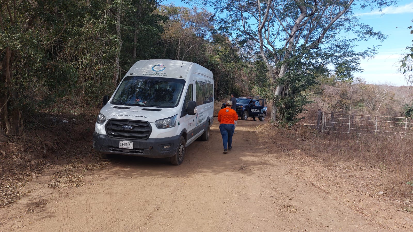 Rastreadoras localizan restos en una vereda