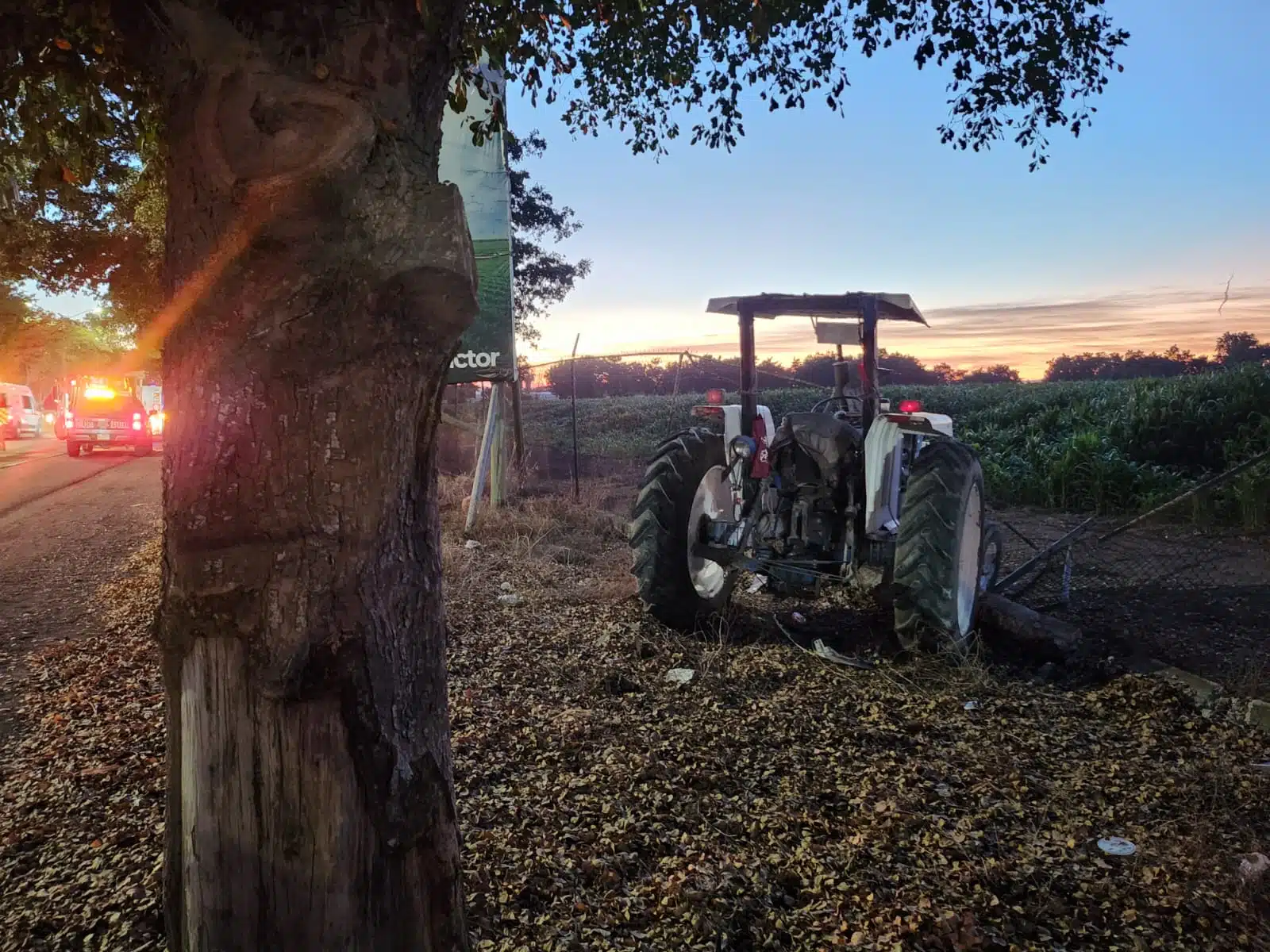 Accidente de tractor