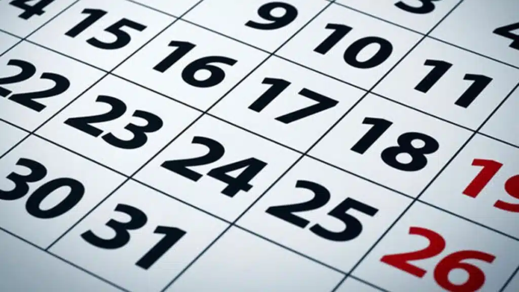 Días del calendario