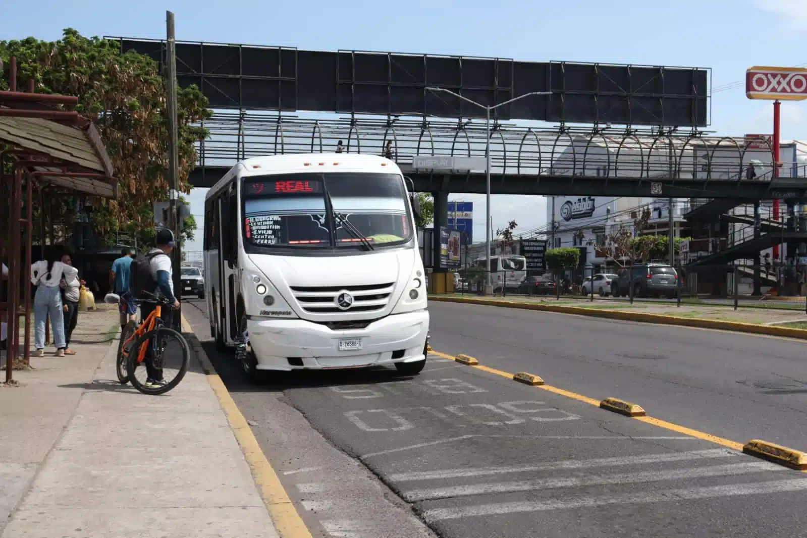 Carril confinado del autobús en Mazatlán