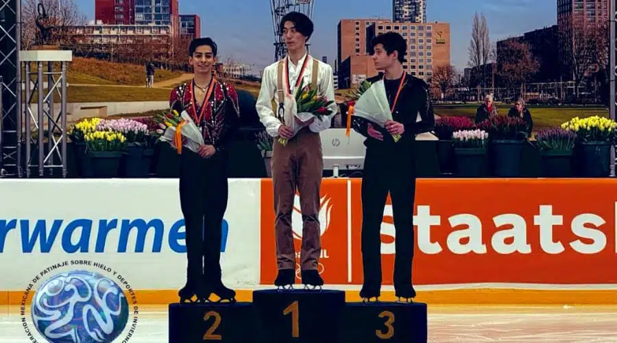 Carrillo obteniendo la medalla de plata en la Challenge Cup Países Bajos 2025