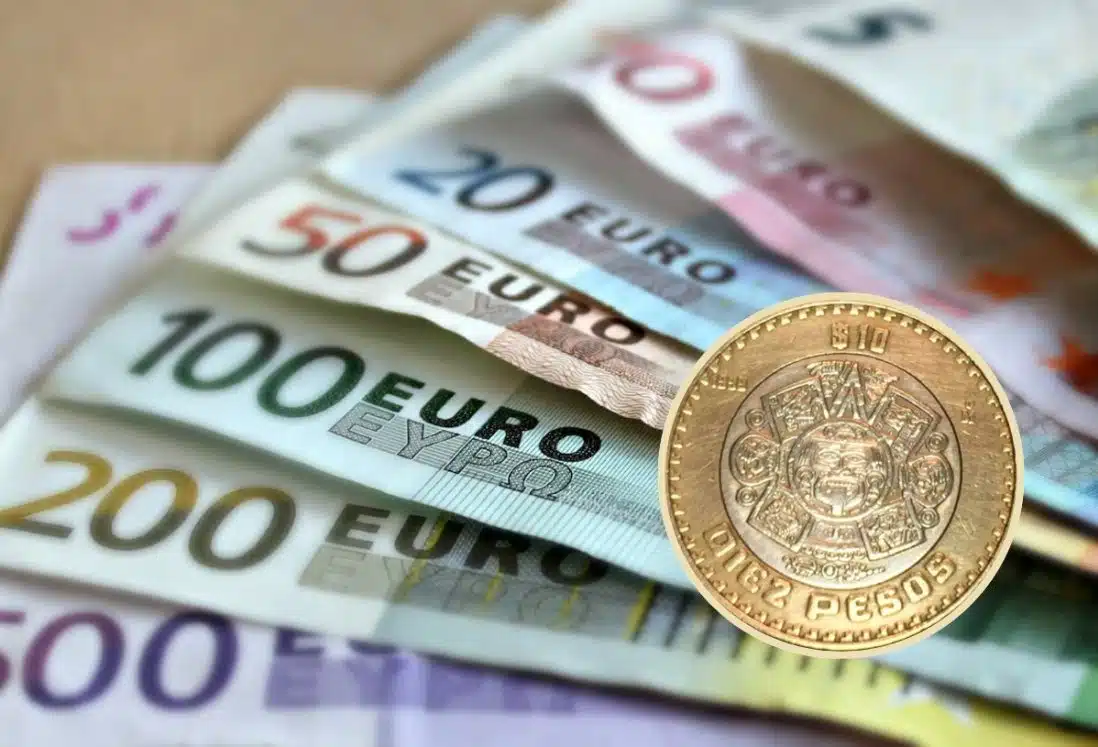 El euro cae frente al peso mexicano; conoce el tipo de cambio hoy