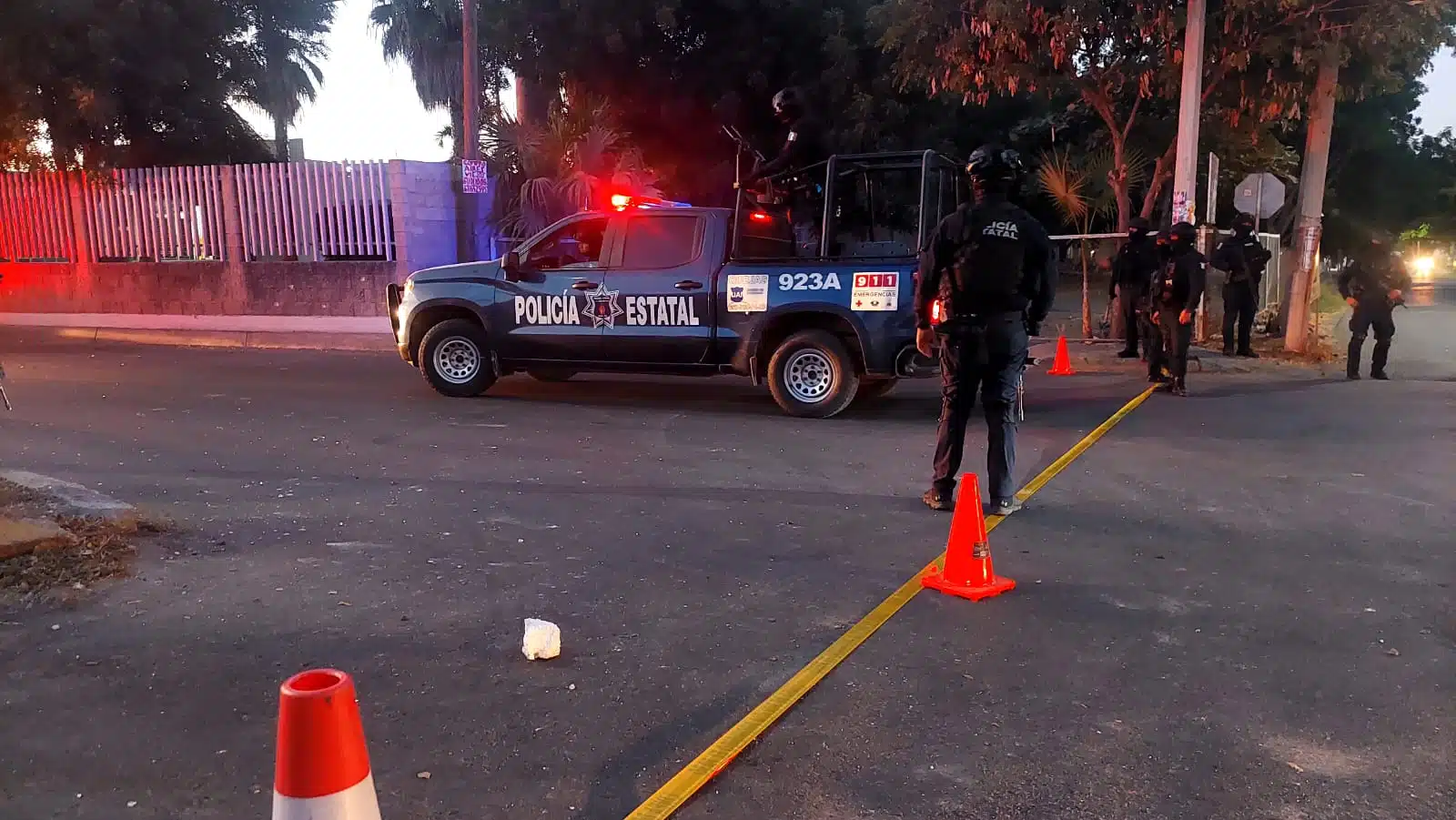 Enfrentamiento en la colonia El Barrio