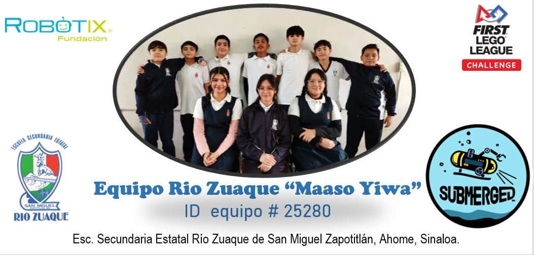 Alumnos de la Escuela Secundaria Estatal Río Fuerte de San Miguel Zapotitlán.