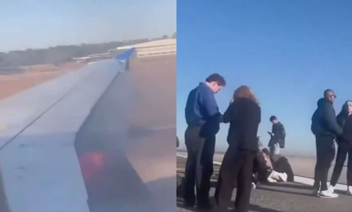 VIDEO: Vuelo de Houston a Nueva York es evacuado de emergencia por falla en el motor del avión