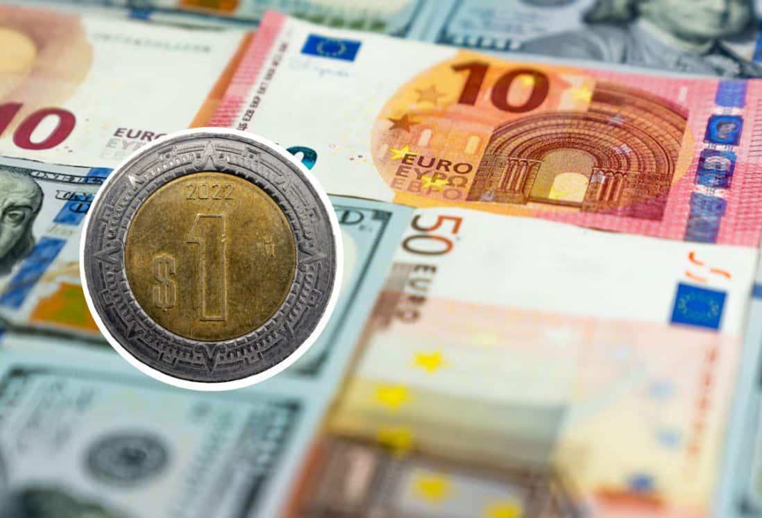 Fluctuaciones del euro frente al peso mexicano; semana de leves cambios