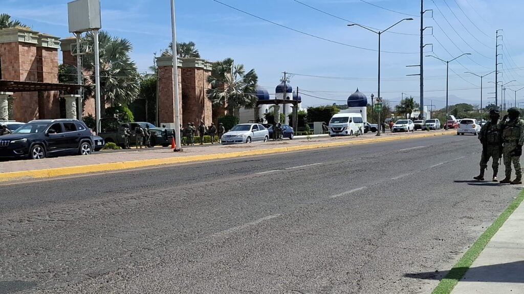 Fuerzas estatales y federales despliegan megaoperativo en zona de moteles al norte de Culiacán