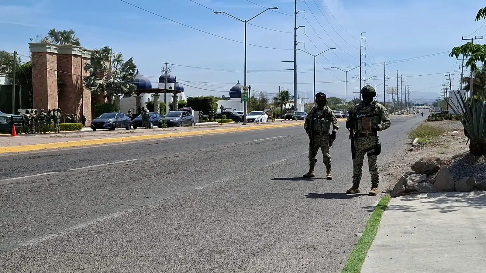 Fuerzas estatales y federales despliegan megaoperativo en zona de moteles al norte de Culiacán