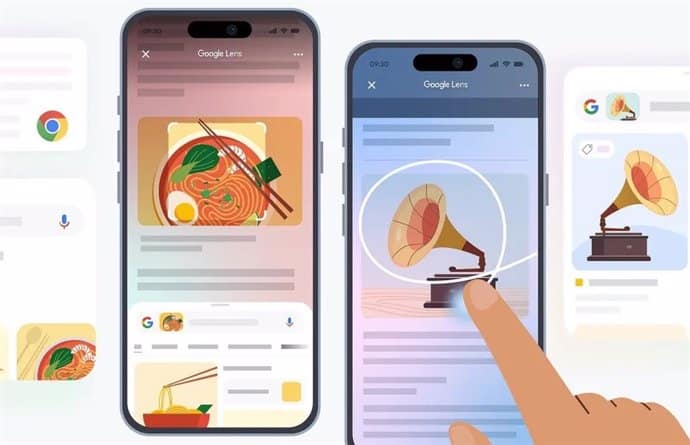 Google Lens amplía sus funciones en iOS con búsquedas en pantalla y mejoras con IA