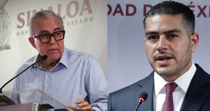 Harfuch y Rubén Rocha