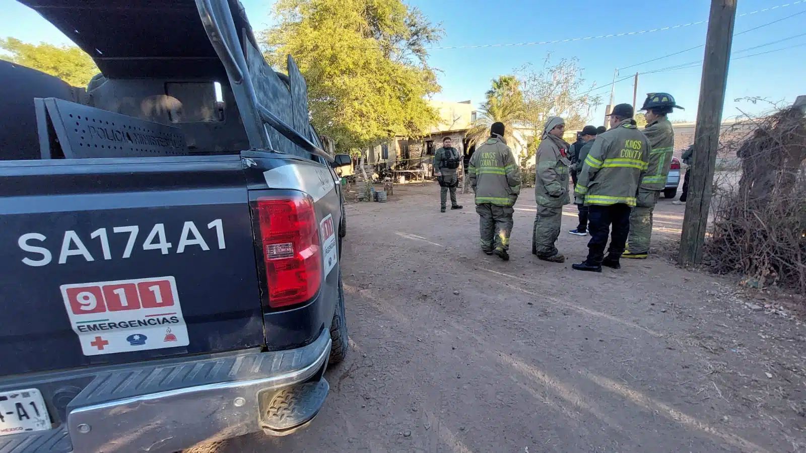 Hombre pierde la vida durante incendio en una casa de Los Taxtes, El Fuerte