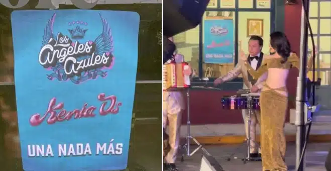 Kenia Os y Los Ángeles Azules sorprenden en video que revela su posible colaboración musical