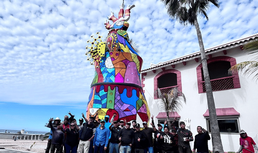 Monigote para el Carnaval de Mazatlán 2025.