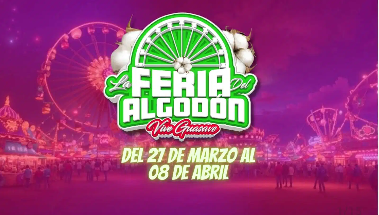 Gráfico promocional de la feria del Algodón 