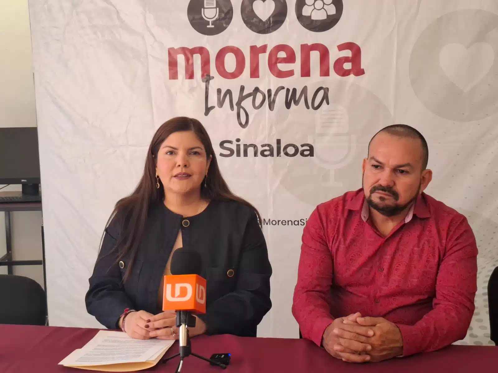 La presidenta de Morena en Sinaloa, Merary Villegas Sánchez