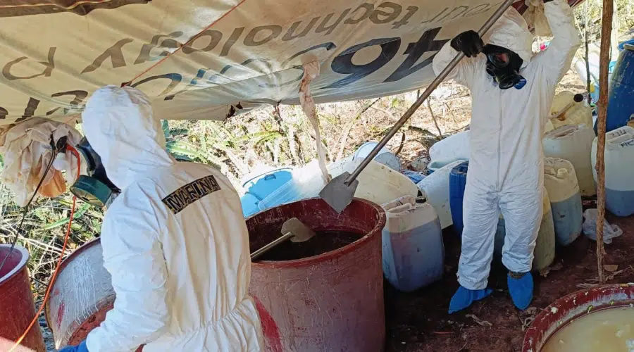 Desmantelamiento de laboratorio clandestino