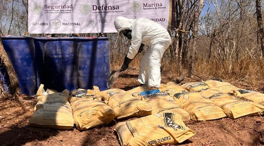 Laboratorio de drogas en Tamazula Durango