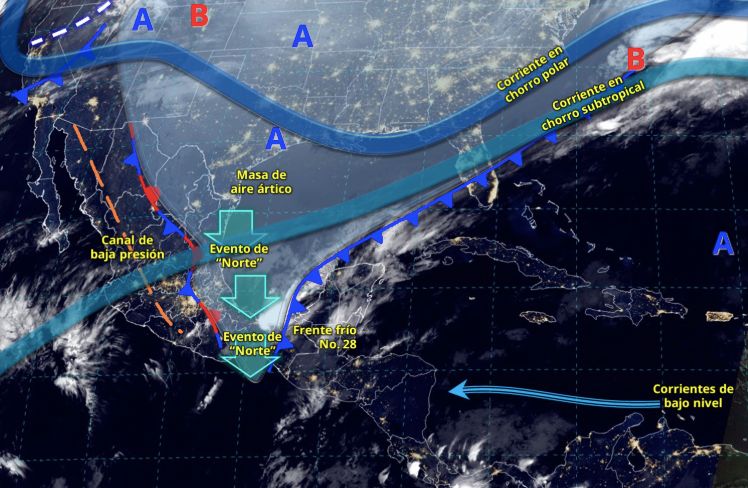 Lluvias torrenciales y vientos tormentosos afectarán hoy a estos estados del país