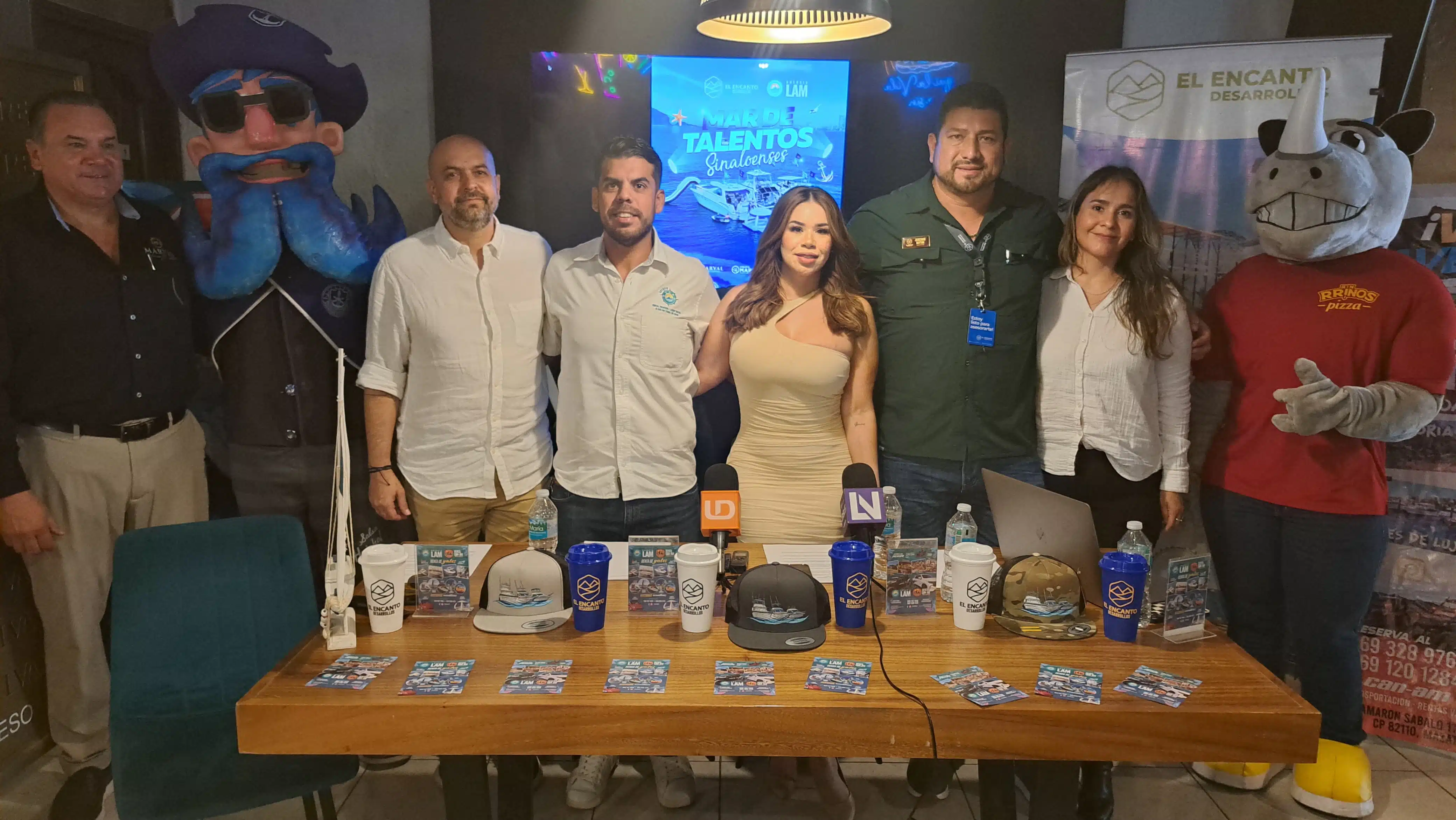 Conferencia de prensa para promocionar el evento Mar de talentos Sinaloenses.