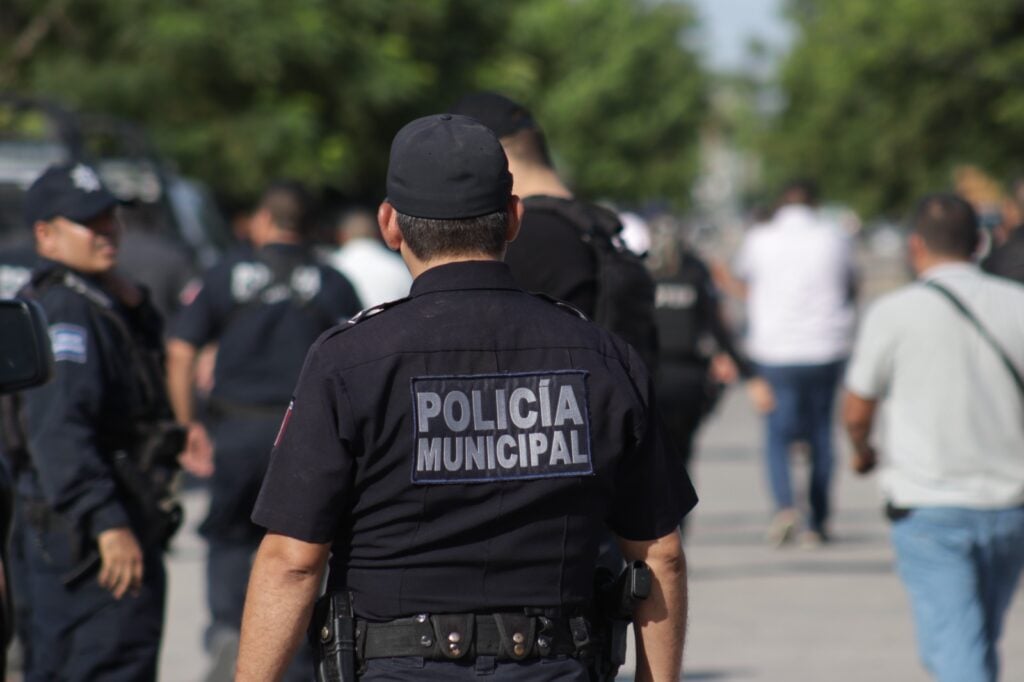 Presencia de la Policía Municipal de Ahome en el lugar de los hechos