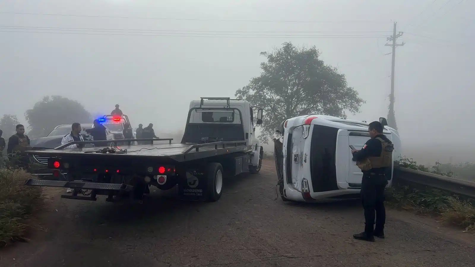 Neblina provoca choque por alcance en Guasave