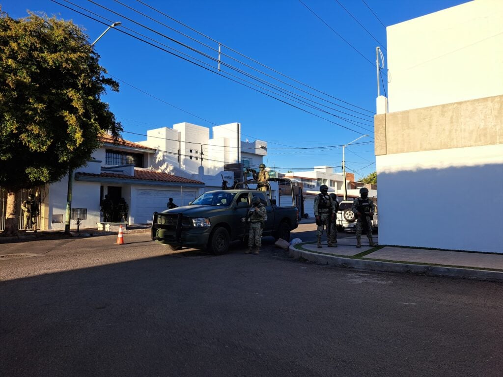 Operativo en Las Quintas, Culiacán, por parte de militares.