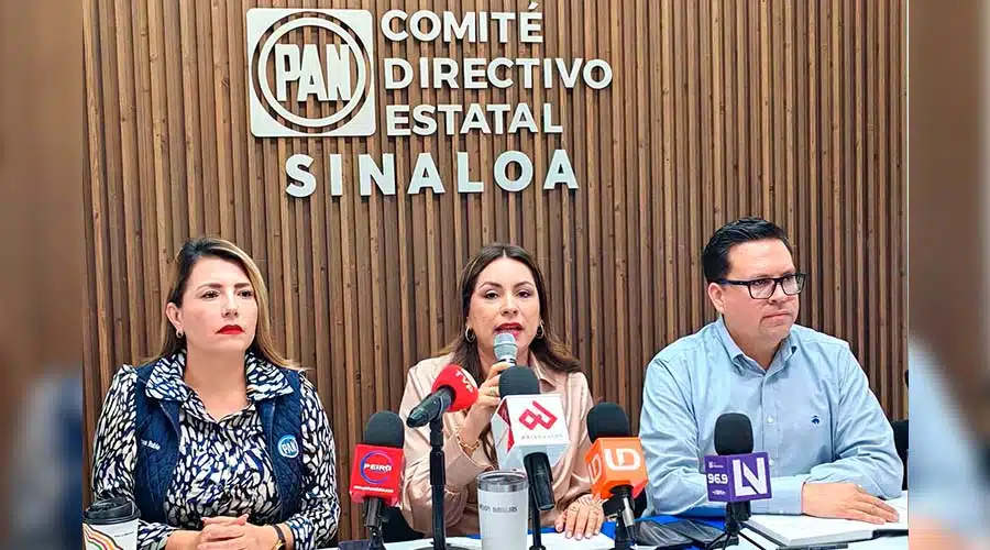 Conferencia de prensa del Partido Acción Nacional en Sinaloa