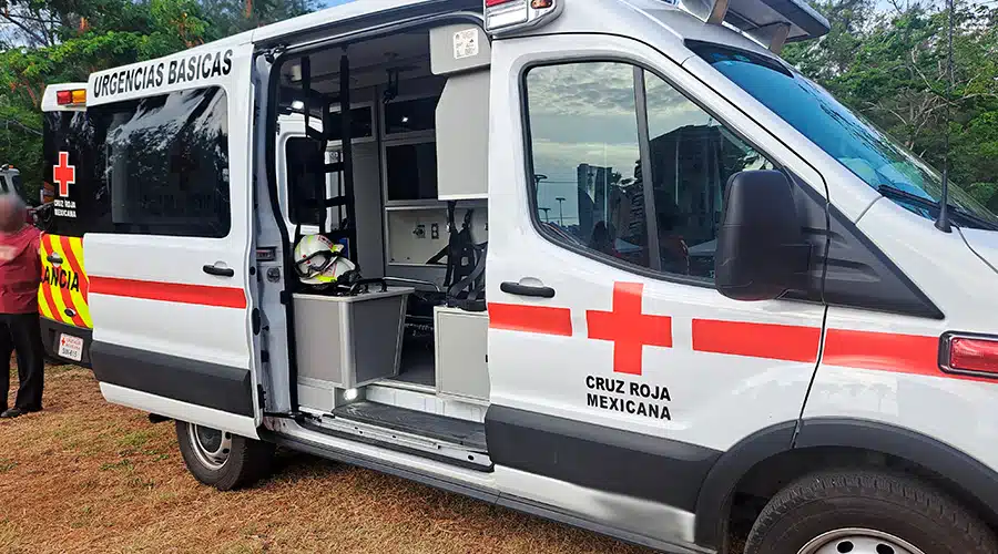 Ambulancia de la Cruz Roja Mexicana